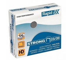 Скобы Rapid Strong 23/20 1000 штук серебряные (24870400)
