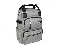 Рюкзак деловой Optima 14,5" 37х26х14см, 16л., серый (O86242)