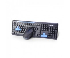 Keyboard+mouse HAVIT HV-KB527GCM wirelessUSB, black+blue (23254)