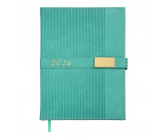 Дневник датированный 2025 Buromax Leroy A5 336 страниц бирюзовый (BM.21145-06)