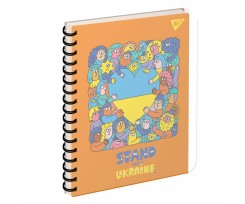 Зошит для записів Yes Stand with Ukraine А5 144 аркуші клітинка (681866)