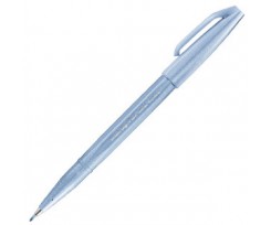 Маркер-пензлик Pentel Brush Sign pen 0.3-2 мм сіро-синій (SES15C-S3X)