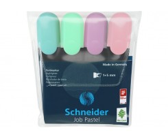 Набір з 4-х маркерів Schneider Job 4.5 мм асорті (S115098)