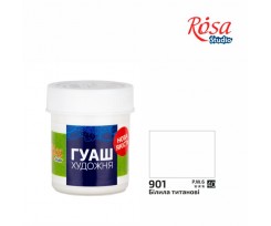 Фарба гуашева ROSA Studio 40 мл білила титанові (324901)