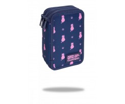 Пенал з наповненням COOLPACK JUMPER 3 TRIPLE DECKER PENCIL CASE NAVY KITTY 19,5х12,5х6,5см (C67240)