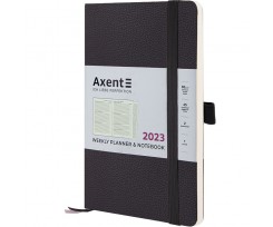 Щотижневик Axent Partner Soft Skin 125x195 мм 96 аркушів чорний (8509-23-01-A)