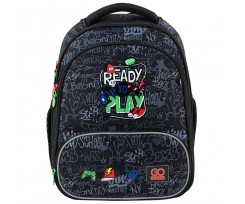 Рюкзак каркасный GoPack Education Ready2Play 38x28x15 см 16 л черный (GO24-597M-6)