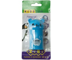 Чинка Zibi Kids line Тварини з контейнером блакитний (ZB.5594-1)