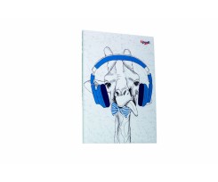 Блокнот Profiplan Music note giraffe А5 80 аркушів світло-блакитний (900183)