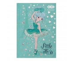 Блокнот Zibi Little Miss А6 64 листа бирюзовый клетка (ZB.12714-06)