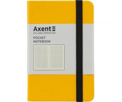 Книга записна Axent Partner A6- 96 аркушiв клiтинка жовта (8301-08-A)