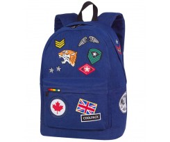 Рюкзак шкільний CoolPack Cross, 42x30x17 см, 25 л, поліестер, BADGES NAVY (89630CP)