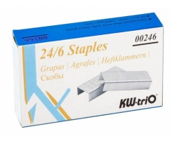 Скоби KW-trio 24 6 1000 штук срібні (246)