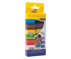 Тесто для лепки Zibi Baby line 20 г 6 цветов (ZB.6253)