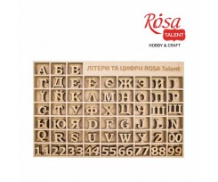 Набір ROSA TALENT Літери (укр англ рос алфавіт) та Цифри» 30 мм (2808101)