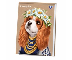 Альбом для малювання YES Spaniel А4 40 аркушів крафт (130549)