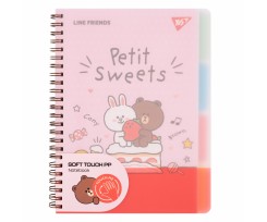 Тетрадь для записей Yes Line Friends А5 80 листов линия (765737)