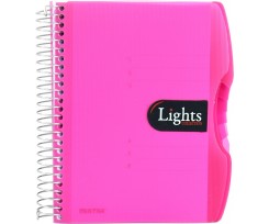 Блокнот Mintra Lights A6 лінія 150 аркушів рожевий (982294)