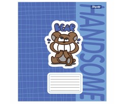 Зошит шкільний 1 Вересня Handsome 12 аркушів коса лінія (766552)