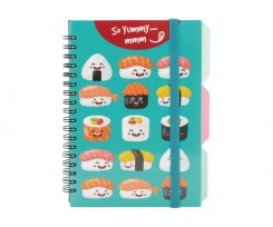 Блокнот Optima Sushi B6 100 листов клетка ассорти (O20358-08)