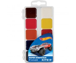 Фарби акварельні Kite Hot Wheels, 10 кольорів (HW19-060)
