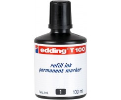 Заправка-картридж Edding для маркера 100 мл чорний (е-Т100 001)