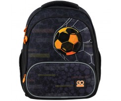 Рюкзак шкільний каркасний GoPack Education Goal Time 38x28x15 см 12.5 л чорний (GO24-597M-8)