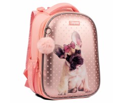 Рюкзак школьный 1Сентябрь Dolly Dog 39.5x29x14 см 16 л персиковый (559516)