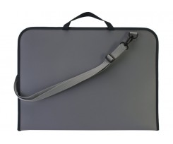 Портфель Maxi А2 на молнии серый (MX30042)