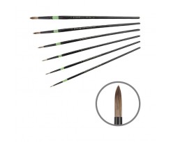 Пензлик синтетичний KOLOS Green stripe 1019 круглий №6 довга ручка (42101906)