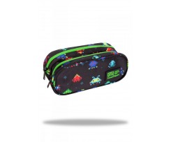 Пенал COOLPACK CLEVER TWO ZIP PENCIL POUCH PIXELS 8Х22Х9СМ (C65233)