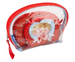 Косметички Kite Gapchinska 17x11x9 см 3 штуки поліестер червоний (gp17-696-1)