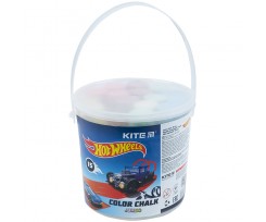 Мел цветной Kite Jumbo Hot Wheels 5 цветов 15 штук ассорти (HW21-074)