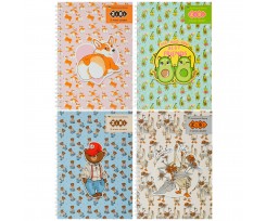 Блокнот Zibi Cute Kiddy A5 64 листа ячейка ассорти (ZB.12152)