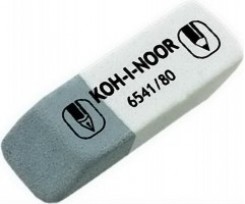 Гумка Koh-I-Noor Sunpearl 42х13х7 мм біло-сіра (6541/84)