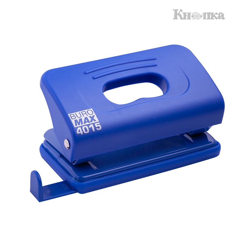 Діркопробивач Buromax до 10 аркушів пластиковий синій (BM.4015-02)