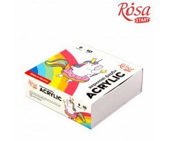 Набір акрилових фарб Rosa Start Unicorn 9x10 мл (322111005)
