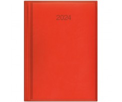 Дневник датированный 2024 Brunnen Torino А5 336 страниц алый (73-795 38 244)