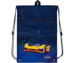 Сумка для обуви Kite Fast cars, с карманом, 46x33 см, полиэстер, темно-синий (K20-601M-18)