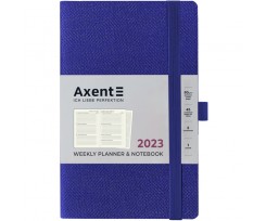 Щотижневик Axent Partner Soft Fabric 125x195 мм 96 аркушів синій (8514-23-02-A)