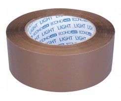 Стрічка клейка Economix light пакувальна 45 мм х 200 ярд коричнева (E47818)