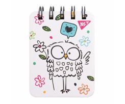 Блокнот YES Sketch animal Owl А7 100 листов линия (681824)