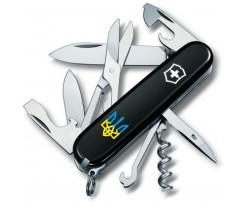 Складаний ніж Victorinox Climber Ukraine 14 функцій чорний (Vx13703.3_T0016u)