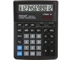 Калькулятор бухгалтерський Rebell 193x143x38мм 12 розрядний чорний (BDC 412 BX)