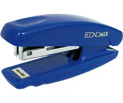 Степлер Economix скоби №10 до 10 аркушів пластиковий синій (E40233)