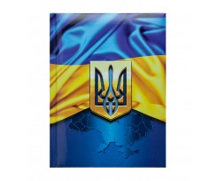 Блокнот Buromax Ukraine А5 80 аркушів клітинка темно-синій (BM.24582101-03)