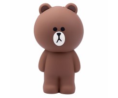 Пенал-підставка силіконовий Yes Line Friends 18.5x9.5x8 см коричневий (533372)