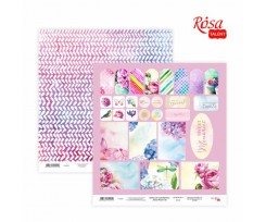 Бумага для скрапбукинга ROSA TALENT Floral Poem 20 двусторонняя 30х30 см 200 г / м2 (5316032)