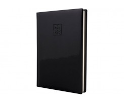 Дневник датированный 2026 Optima Vivella Lak A5 352 страницы черный (O25280-01)