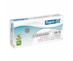 Скоби Rapid Standard 26/6 5000 штук срібні (24861800)